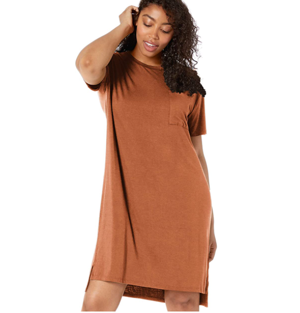 Daily Ritual Short-Sleeve T-Shirt Dress ...