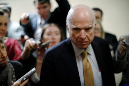 McCain warns Trump over staffing Pentagon with industry insiders