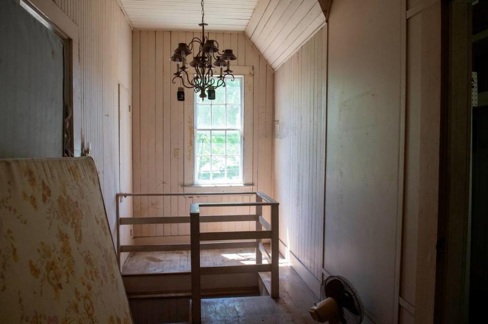 The upstairs hallway at the Seven Gables house in Ocean Springs on Thursday, March 28, 2024.