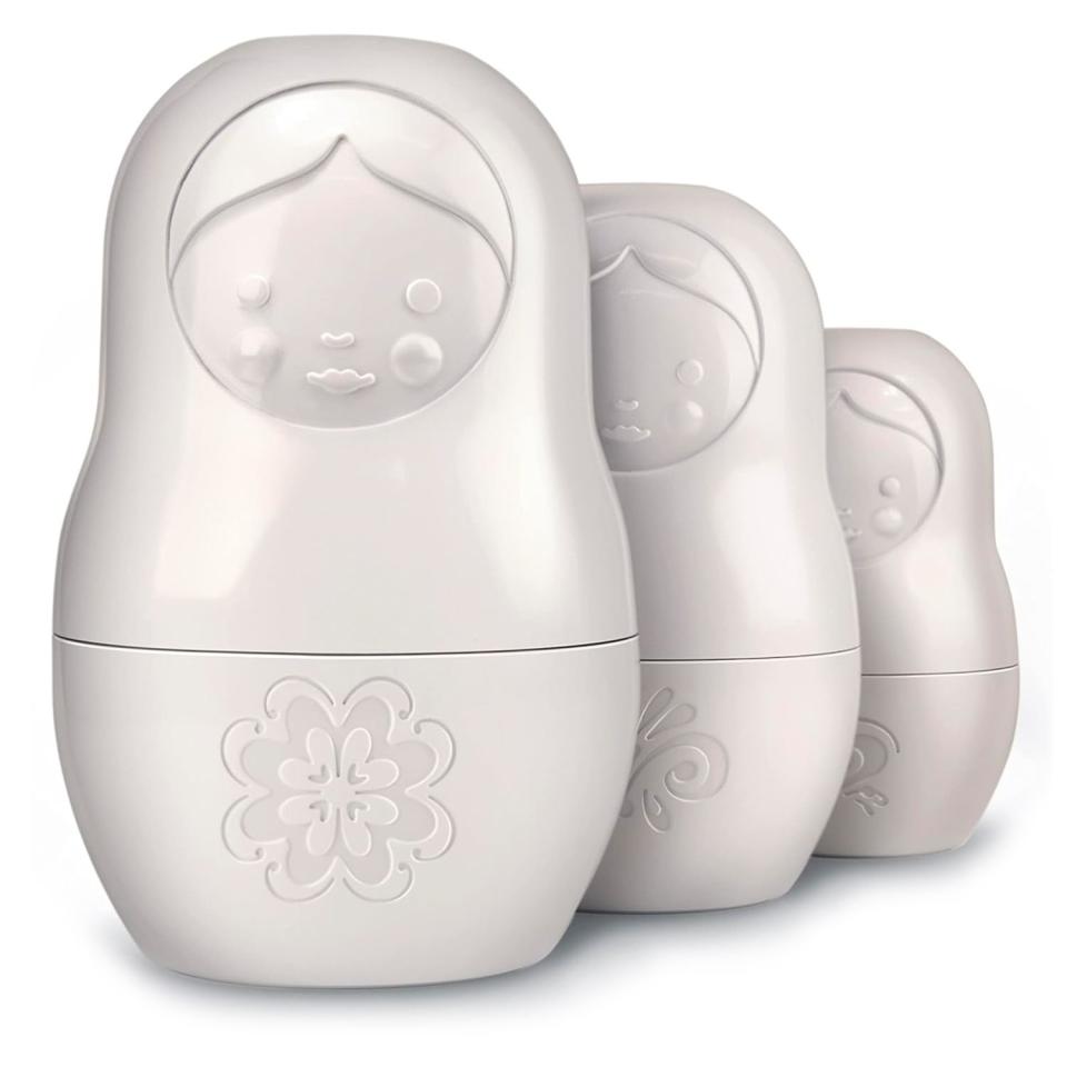 <p><a href="https://www.amazon.com/Fred-M-CUPS-White-Matryoshka-Measuring/dp/B002L162FS/?tag=syn-yahoo-20&ascsubtag=%5Bartid%7C2089.g.291%5Bsrc%7Cyahoo-us" rel="nofollow noopener" target="_blank" data-ylk="slk:Shop Now;elm:context_link;itc:0;sec:content-canvas" class="link ">Shop Now</a></p><p>Matryoshka Measuring Cups</p><p>Amazon</p><p>$12.99</p>