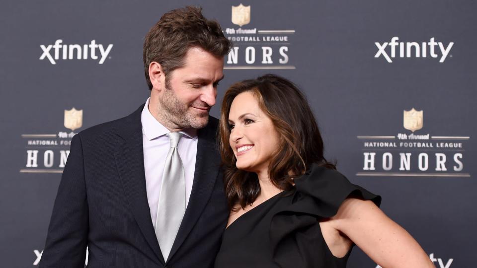 <p><strong>"We're very fortunate to have been able to lean into each other, hard, during tough times in our lives, and that we both stood strong."</strong></p> <p>— Peter on Mariska</p>