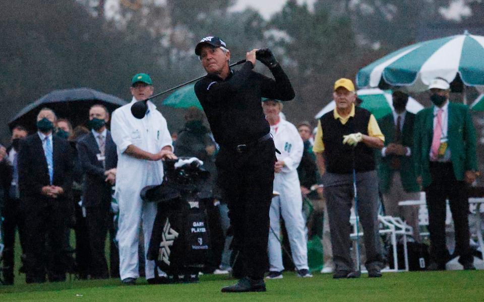 Gary Player - Jack Nicklaus and Gary Player demand action to curb striking distance at Augusta - REUTERS