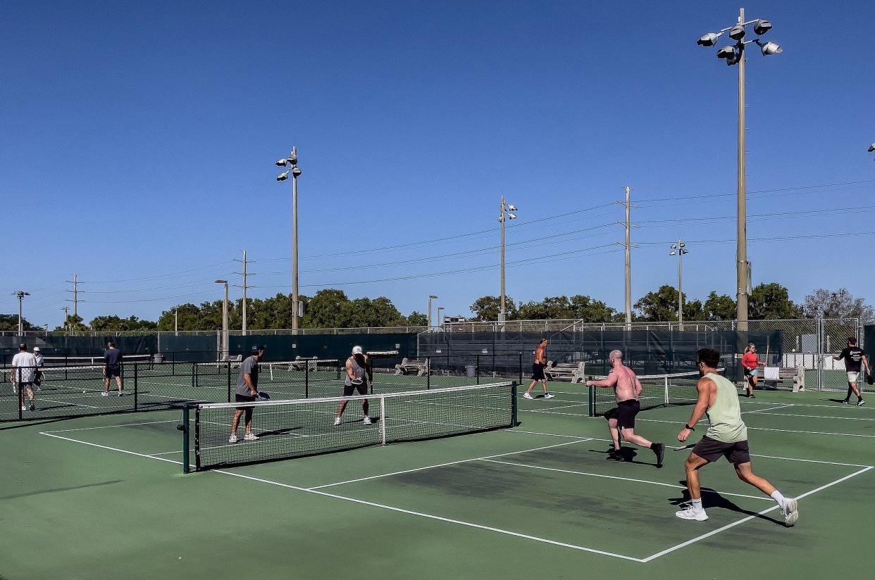 Caloosa Park pickleball courts are operated by Palm Beach County.