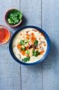 <p>Known as Tom Kha Ghai, this coconut soup is one we are ALWAYS craving, even in the summertime. The creamy coconut paired with ginger, lime, and lemongrass gives this soup it's unique and delicious flavor. While this <a href="https://www.delish.com/cooking/recipe-ideas/g38416806/easy-thai-recipes/" rel="nofollow noopener" target="_blank" data-ylk="slk:Thai;elm:context_link;itc:0;sec:content-canvas" class="link ">Thai</a> soup <em>is</em> traditionally topped with chili oil to heat it up, the creamy <a href="https://www.delish.com/cooking/g39893844/coconut-milk-recipes/" rel="nofollow noopener" target="_blank" data-ylk="slk:coconut milk;elm:context_link;itc:0;sec:content-canvas" class="link ">coconut milk</a> mellows it out a bit—if you're spice averse, just add less!</p><p>Get the <strong><a href="https://www.delish.com/cooking/recipe-ideas/a20667367/thai-chicken-coconut-soup-recipe/" rel="nofollow noopener" target="_blank" data-ylk="slk:Thai Chicken Coconut Soup recipe;elm:context_link;itc:0;sec:content-canvas" class="link ">Thai Chicken Coconut Soup recipe</a></strong>.</p>