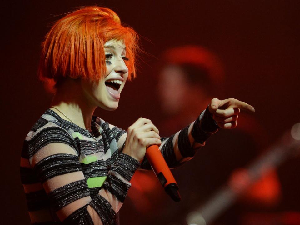 Hayley Williams performs with Paramore in New York in 2020 (Getty Images)
