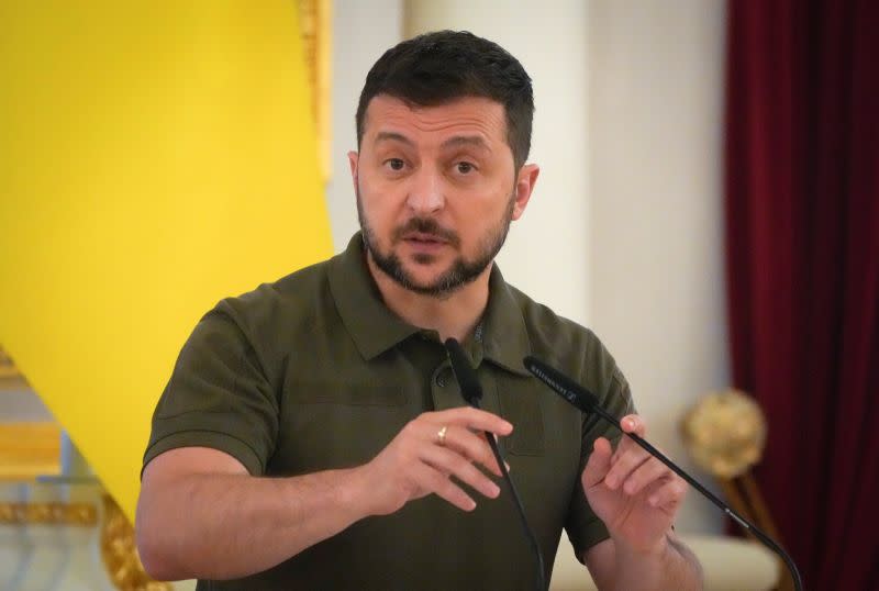 ▲烏克蘭總統澤倫斯基（Volodymyr Zelenskyy）矢言將在「一週內」從俄軍手中收復該國東部頓巴斯（Donbas）地區的更多領土。（圖／美聯社／達志影像）