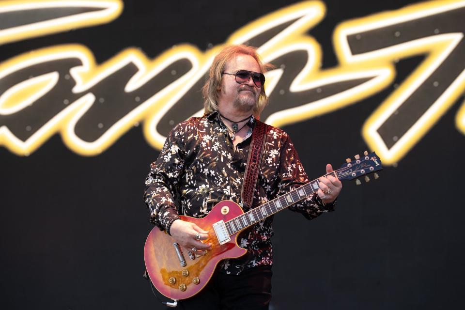 Travis Tritt performs April 15 during the Two Step Inn festival in Georgetown. The country star's “It’s a Great Day to Be Alive" was a hit with the sold-out crowd at San Gabriel Park.