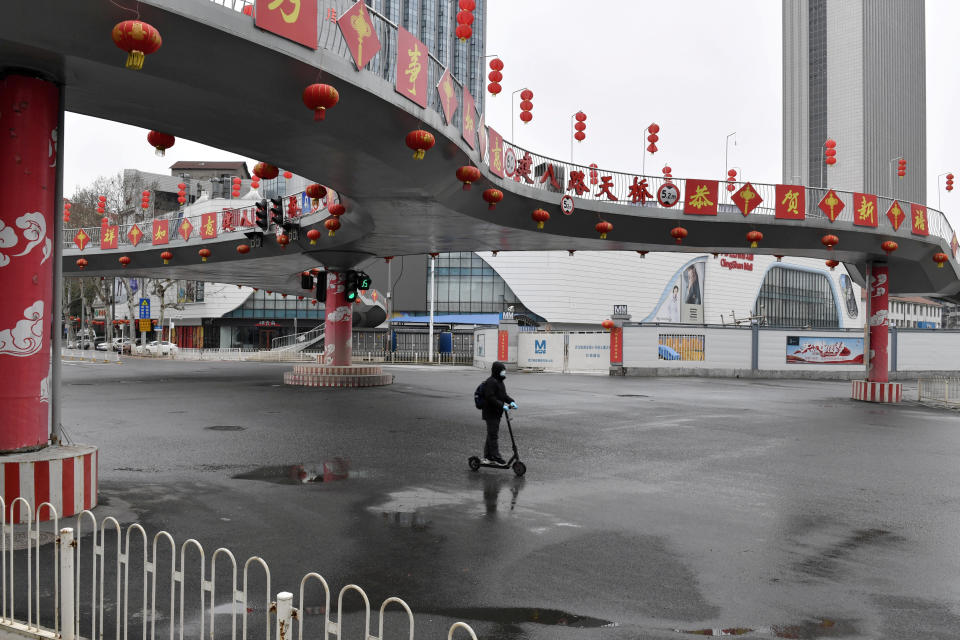 Busy places in Wuhan were nearly deserted at the start of the pandemic. (Reuters)