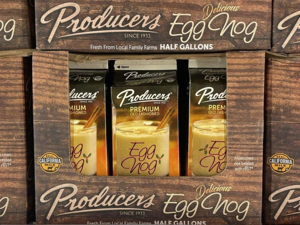 Producers eggnog at Costco