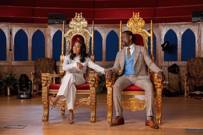 Regina Hall and Sterling K. Brown in “HONK FOR JESUS. SAVE YOUR SOUL.”