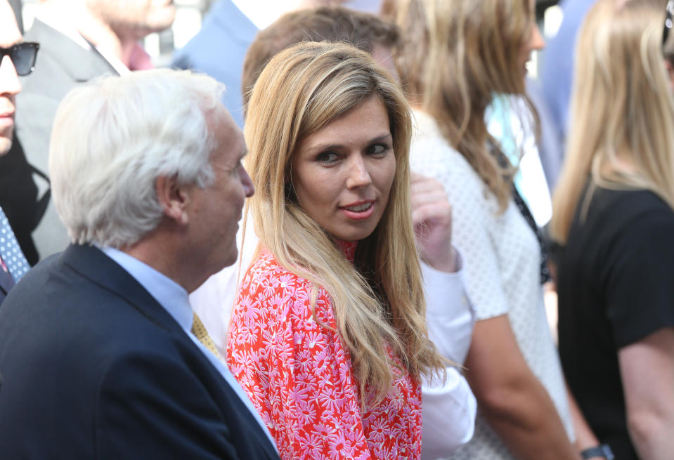 File photo dated 274/07/19 of Prime Minister Boris Johnson's partner Carrie Symonds, who is expected to speak publicly for the first time since moving into Downing Street at an environmental event.