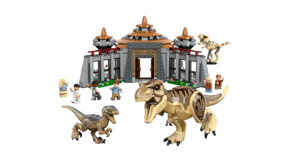 LEGO Jurassic Park T rex Raptor Attack