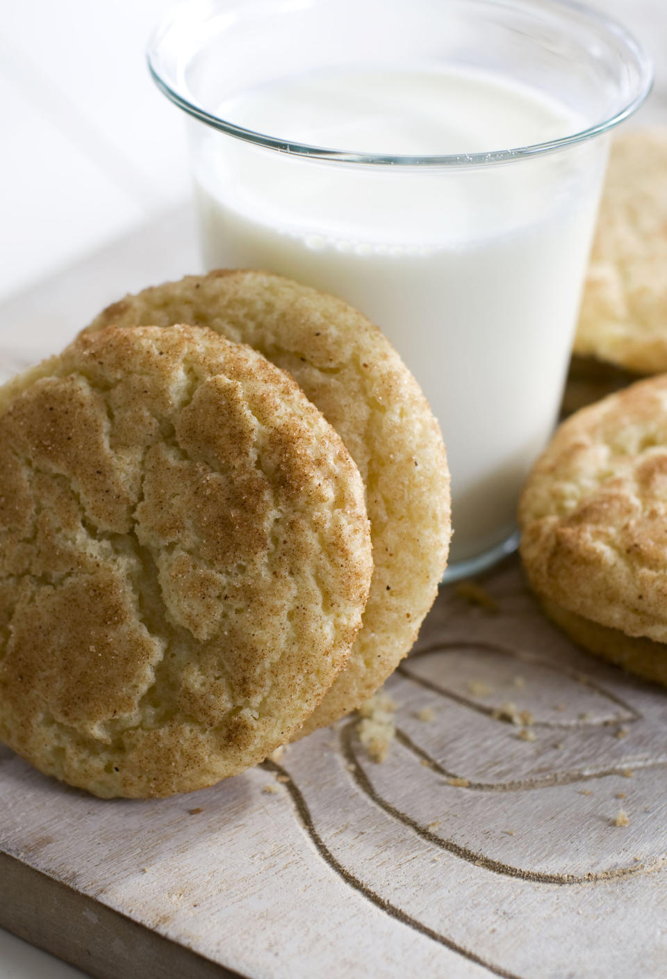 In this image taken on Monday, Nov. 5, 2012, eggnog snickerdoodle cookies are shown in Concord, N.H. (AP Photo/Matthew Mead)