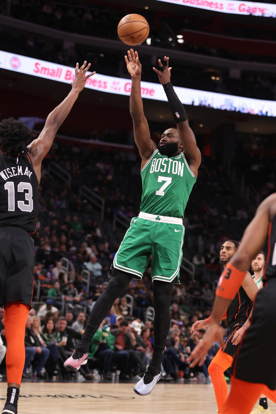 Jaylen Brown。（Photo by Gregory Shamus/Getty Images)