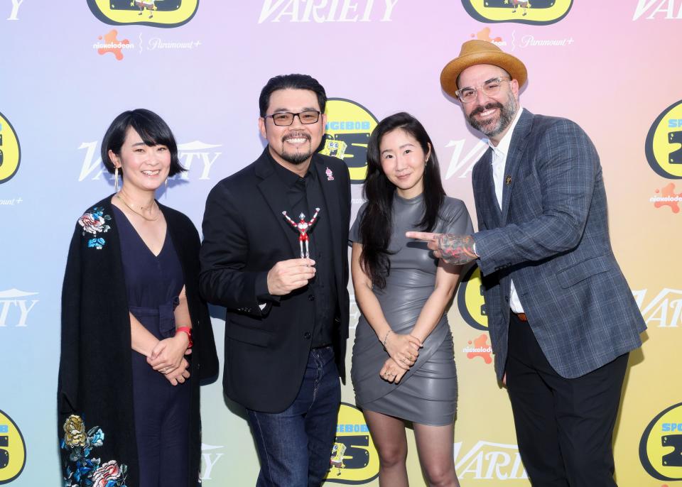 LOS ANGELES, CALIFORNIA - JULY 10: (L-R) Keiko Murayama, John Aoshima, Sunmin Inn and Jason Scheier attend the Variety 10 Animators To Watch, presented by Nickelodeon, at The Aster on July 10, 2024 in Los Angeles, California. (Photo by Rich Polk/Variety via Getty Images)