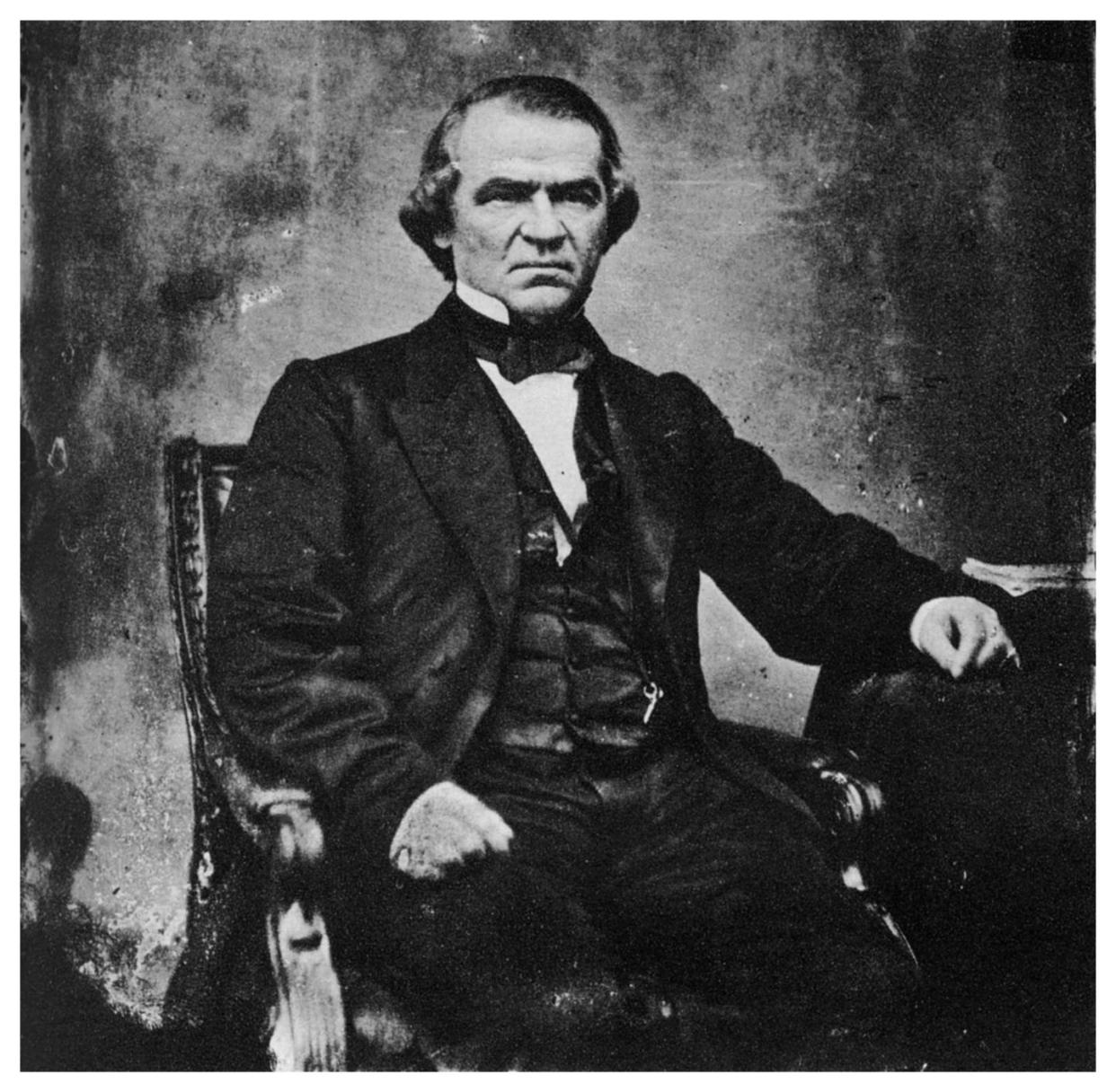 <span class="caption">The U.S. House of Representatives brought 11 articles of impeachment against Andrew Johnson.</span> <span class="attribution"><a class="link " href="https://www.gettyimages.com/detail/news-photo/andrew-johnson-17th-president-of-the-united-states-1860s-news-photo/463975927?adppopup=true" rel="nofollow noopener" target="_blank" data-ylk="slk:Photo by The Print Collector/Print Collector/Getty Images;elm:context_link;itc:0;sec:content-canvas">Photo by The Print Collector/Print Collector/Getty Images</a></span>