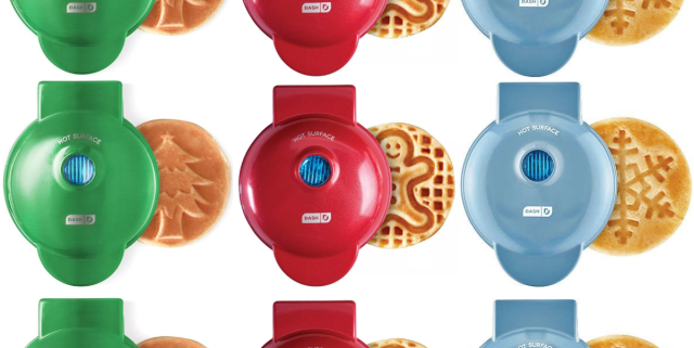 These Dash Mini Waffle Makers Are Shaped Like Christmas Trees and More