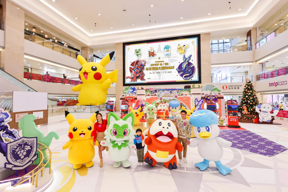 聖誕好去處2022｜Pokémon粉絲出動！屯門市廣場7米高比卡超＋《寶可夢朱／紫》全新初期三隻及傳說級小精靈驚喜現身