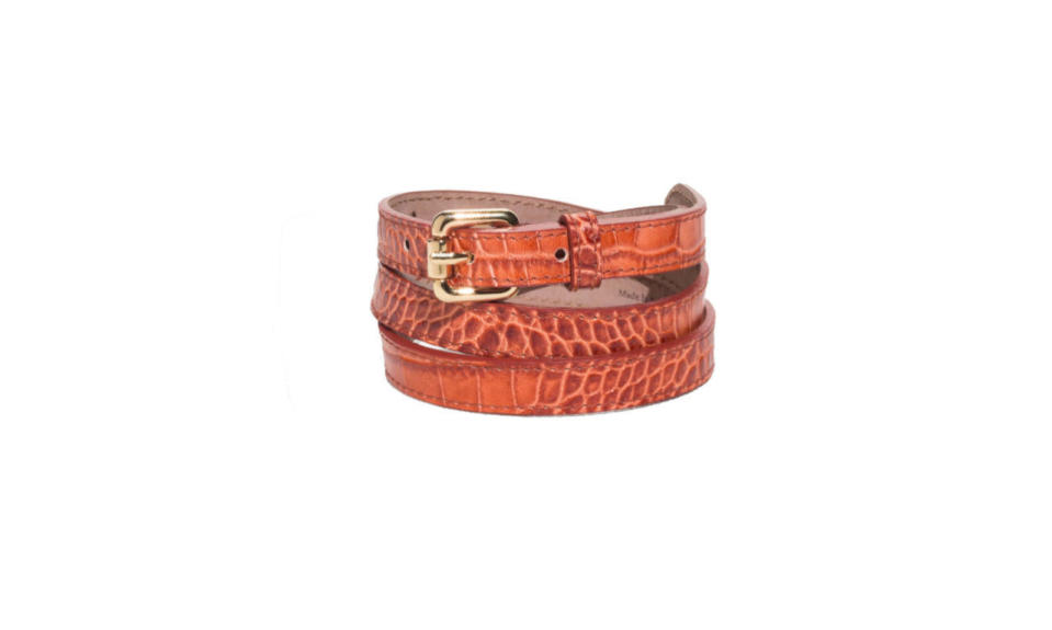 & Other Stories Croco Leather Belt, $45, & Other Stories