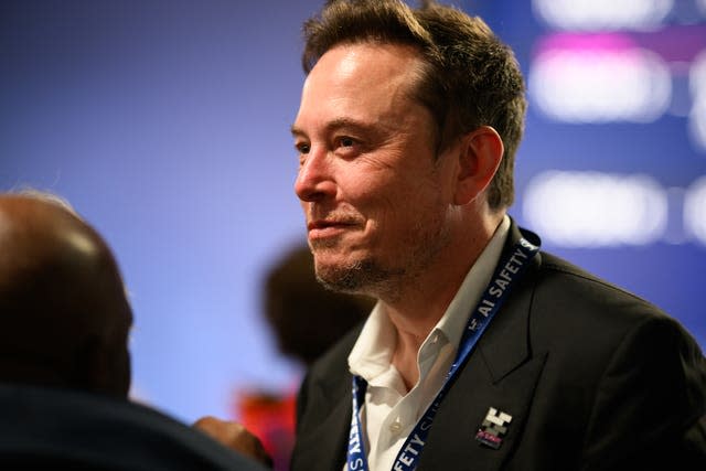 Elon Musk during the AI Safety Summit