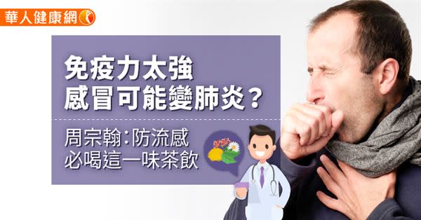 免疫力太強，感冒可能變肺炎？周宗翰：防流感必喝這一味茶飲