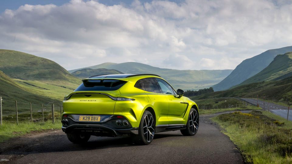 The 2025 Aston Martin DBX707 in Scotland.