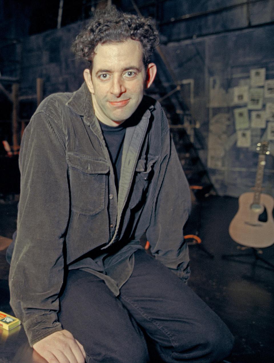 A photo of musical creator Jonathan Larson in New York City in January 1996, a day before his death and the first preview performance of his ground-breaking “Rent,”¨