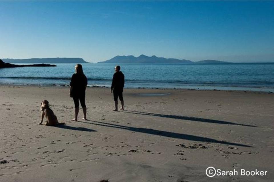Katie’s family remembers her through a concept photograph taken on the beach where Katie’s ashes are scattered in Camusdarach, on the West Coast of Scotland. (Sarah Booker)