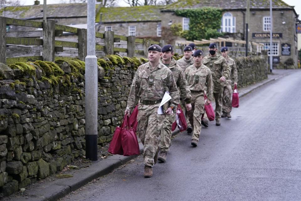 The army has been deployed to help those left without power (Danny Lawson/PA) (PA Wire)