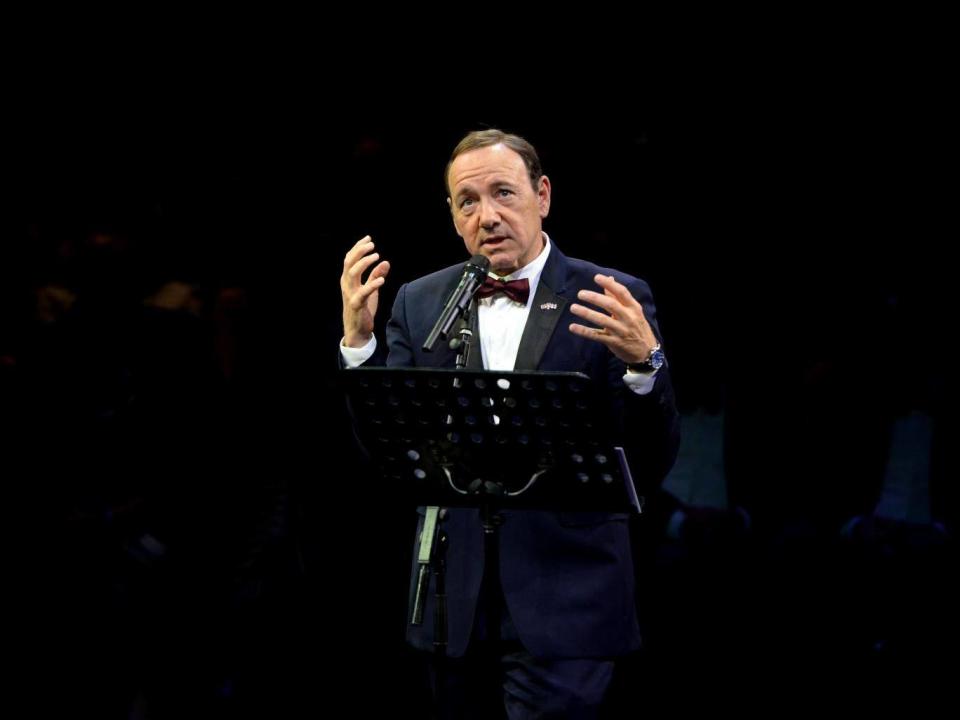 Kevin Spacey at a gala celebration in his honour as his artistic director's tenure comes to an end in 2015 (Getty)