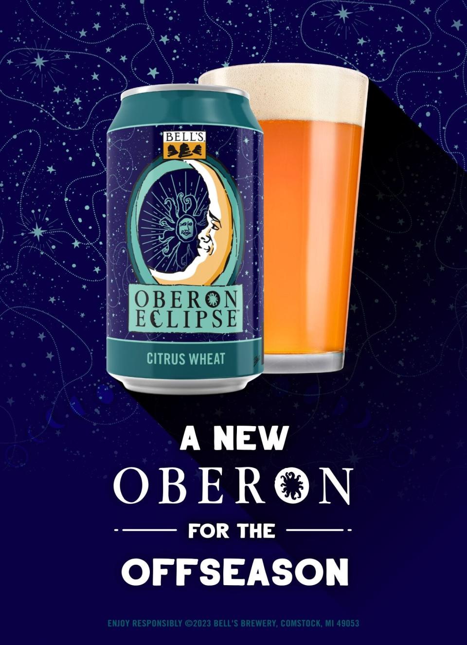 Oberon Eclipse, a new citrus wheat ale from Bell's Brewery.