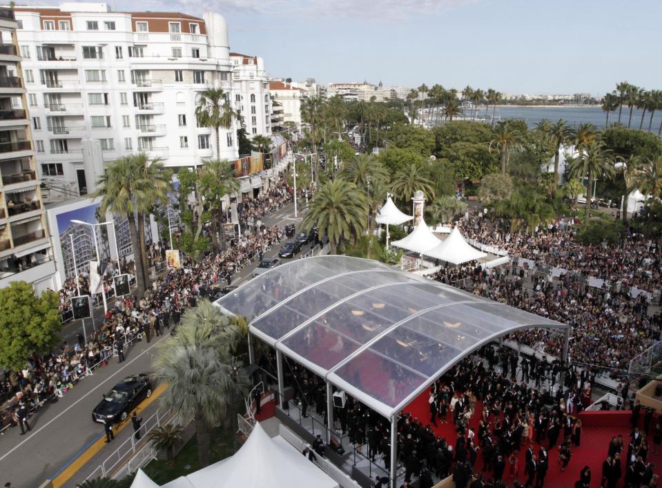 A general view of the venue at the 65th international film festival, in Cannes, southern France, Saturday, May 19, 2012. (AP Photo/Virginia Mayo)