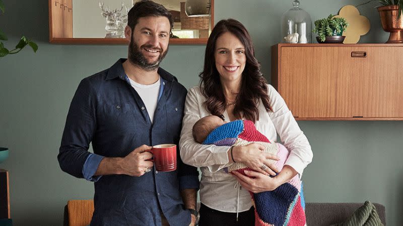 Jacinda Ardern and Clarke Gayford welcomed baby Neve last year. Photo: Getty