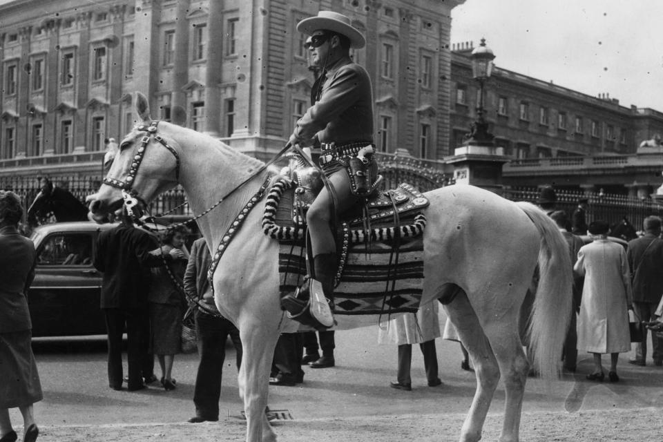 The president referenced the Lone Ranger character who was played by Clayton Moore (Getty Images)