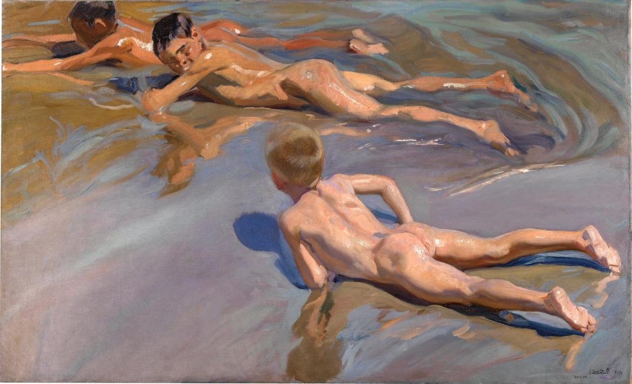 'Chicos en la playa', de Joaquín Sorolla. <a href="https://www.museodelprado.es/coleccion/obra-de-arte/chicos-en-la-playa/edd7a202-c069-49f1-a3f4-eacf9b4022c2" rel="nofollow noopener" target="_blank" data-ylk="slk:Museo del Prado;elm:context_link;itc:0;sec:content-canvas" class="link ">Museo del Prado</a>