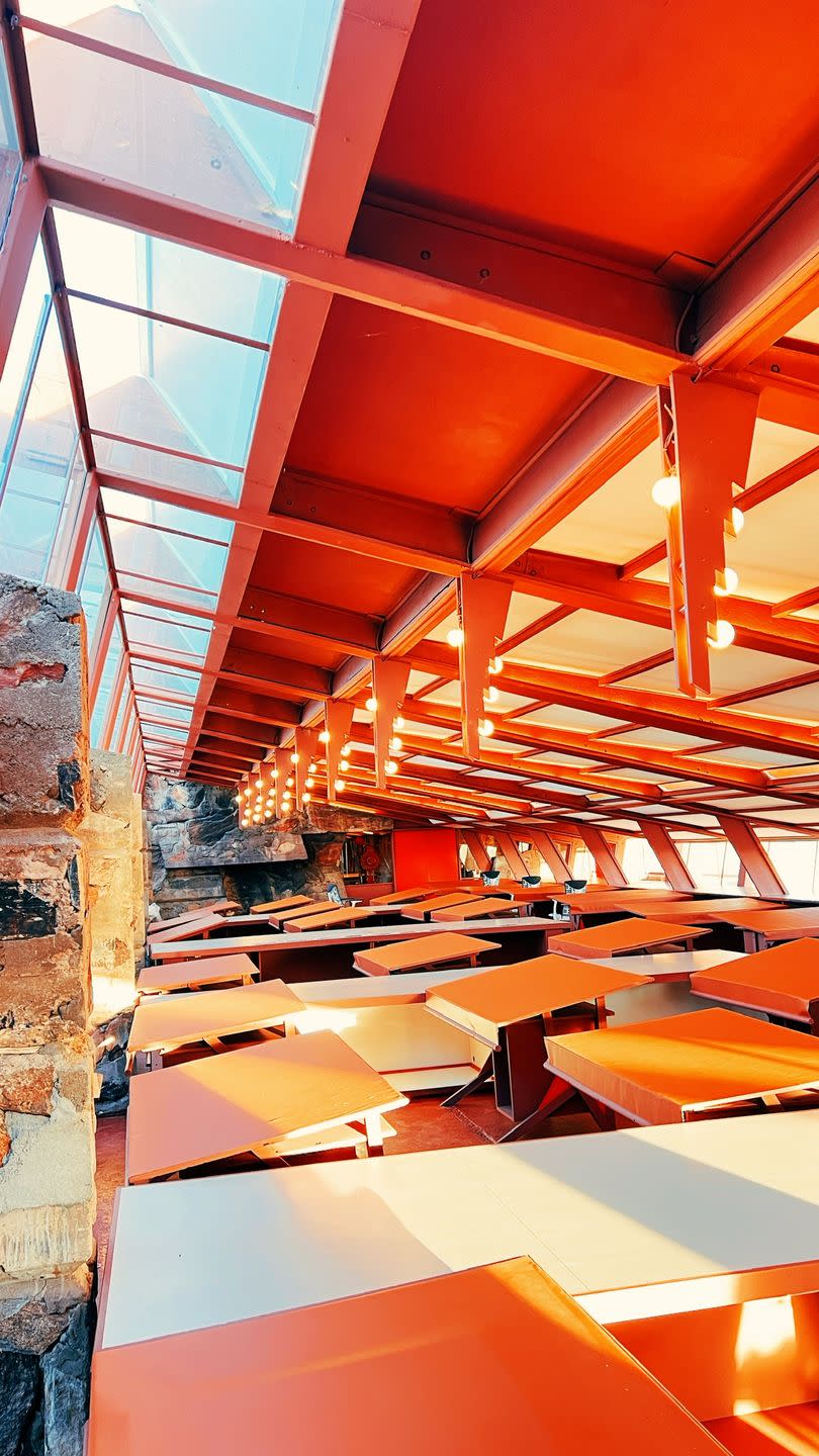 drafting room at taliesin west