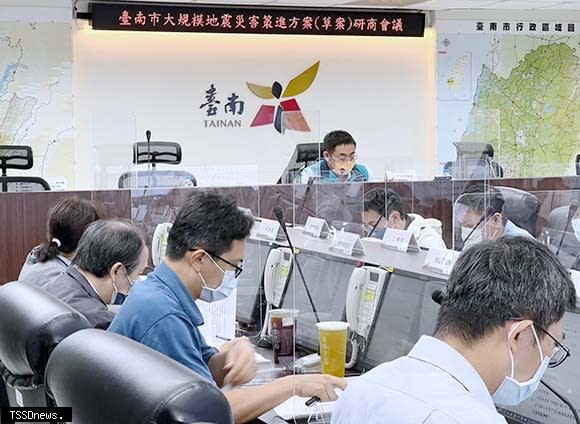 南市召開跨局處大規模地震災害策進會議，超前部署、落實分工，提升城市抗災韌性。（記者李嘉祥攝）