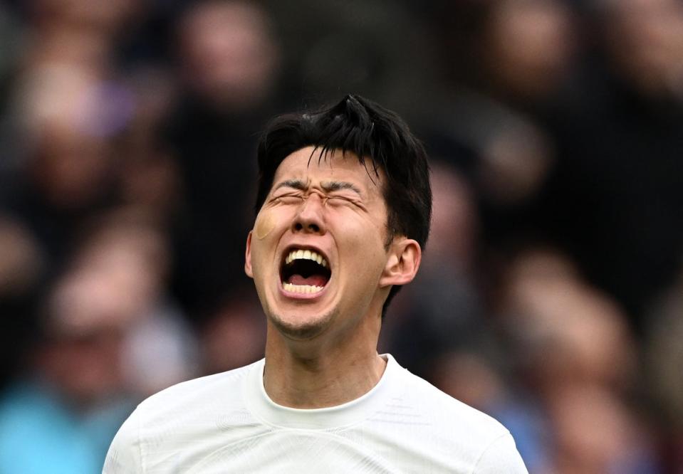 Heung-min Son rescued Tottenham late on against Luton (REUTERS)