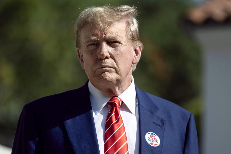 Image: Former President Trump Votes In Florida's Primary Election In Palm Beach (Joe Raedle / Getty Images file)