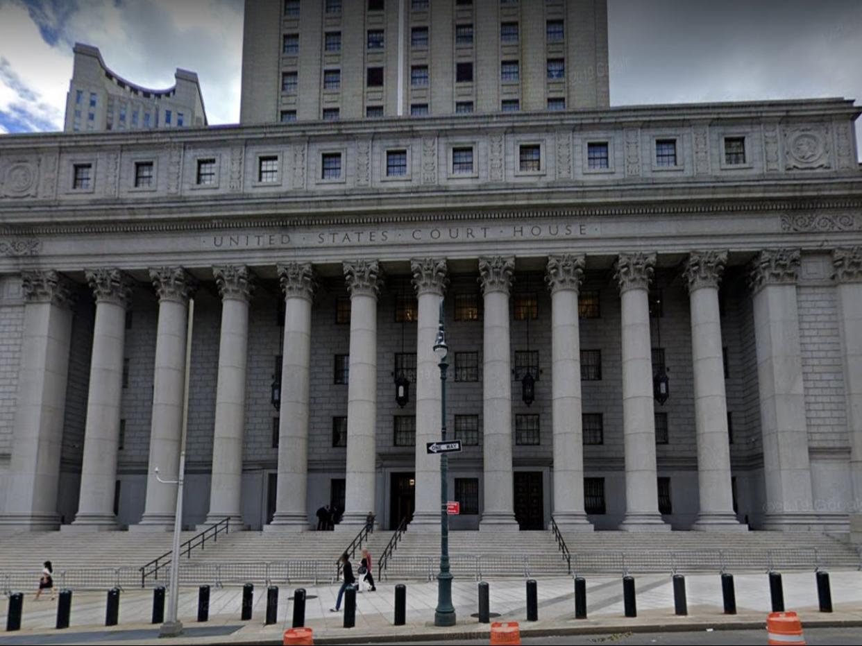 <p>US Federal Courthouse in New York City, New York</p> ((Google Maps))