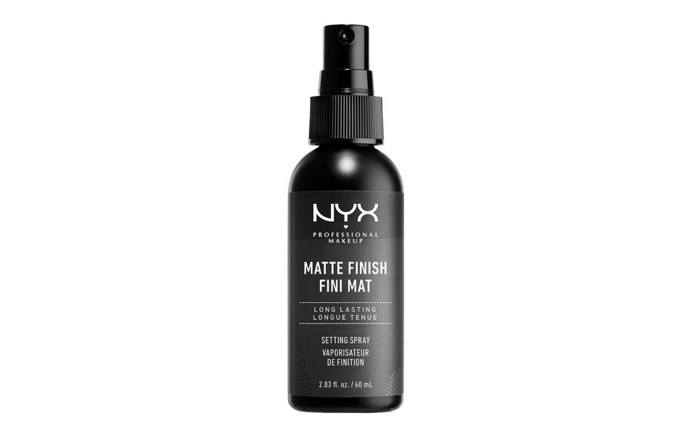 <p><a rel="nofollow noopener" href="http://www.boots.com/nyx-professional-makeup-setting-spray-matte-finish-long-lasting-10207879" target="_blank" data-ylk="slk:Boots, £7;elm:context_link;itc:0;sec:content-canvas" class="link "><em>Boots, £7</em></a> </p>