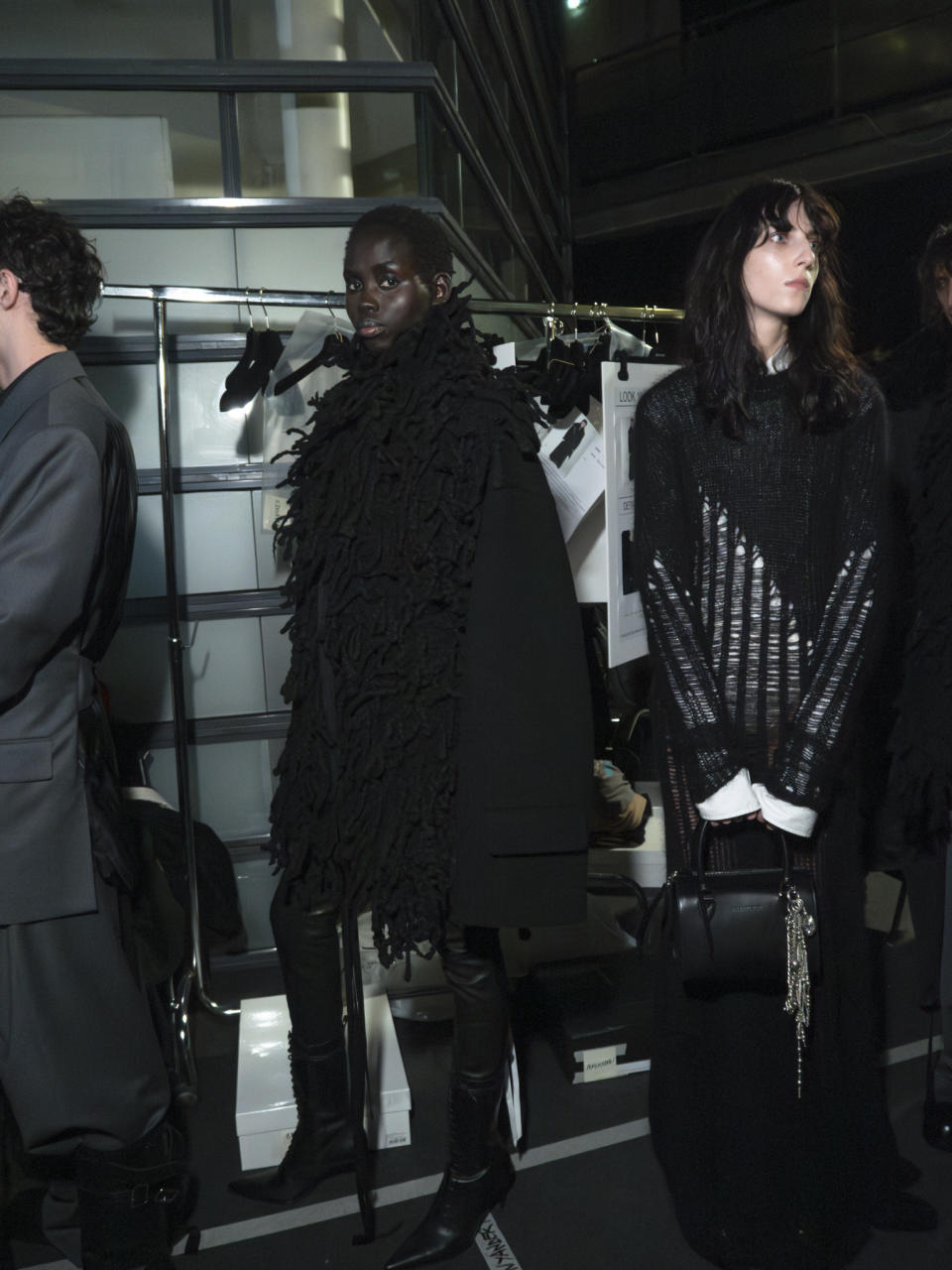 Backstage at Ann Demeulemeester Fall 2024 Ready-to-Wear Collection at Paris Fashion Week