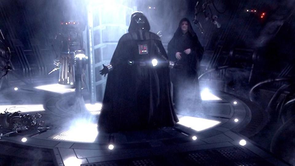 Hayden Christensen's Vader says 'Noooo!' in Revenge Of The Sith. (Disney)