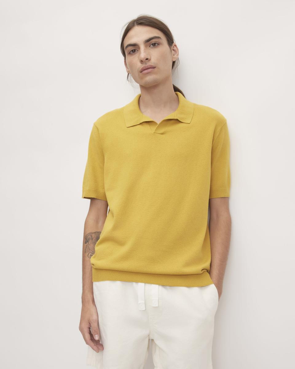 <p><a href="https://go.redirectingat.com?id=74968X1596630&url=https%3A%2F%2Fwww.everlane.com%2Fproducts%2Fmens-no-sweat-polo-honey&sref=https%3A%2F%2F" rel="nofollow noopener" target="_blank" data-ylk="slk:Shop Now;elm:context_link;itc:0;sec:content-canvas" class="link ">Shop Now</a></p><p>The No-Sweat Polo</p><p>everlane.com</p><p>$59.00</p>