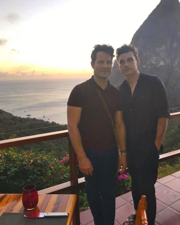 <p><strong>Location:</strong> St. Lucia</p> <p>Nate Berkus and Jeremiah Brent enjoyed a getaway in St. Lucia. "My guy + this place = Heaven," Berkus captioned this photo on Instagram. <em>Suits</em> star Gabriel Macht and his wife, Jacinda, have also stayed at the resort, nestled within 100 acres of rainforest.</p>