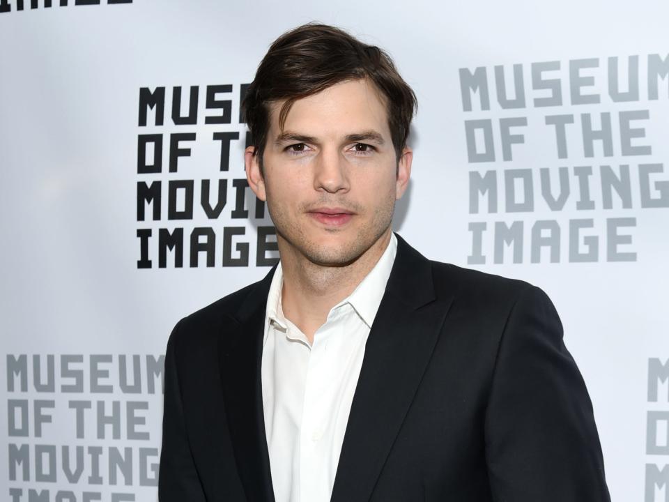 Ashton Kutcher at the Museum of the Moving Image.
