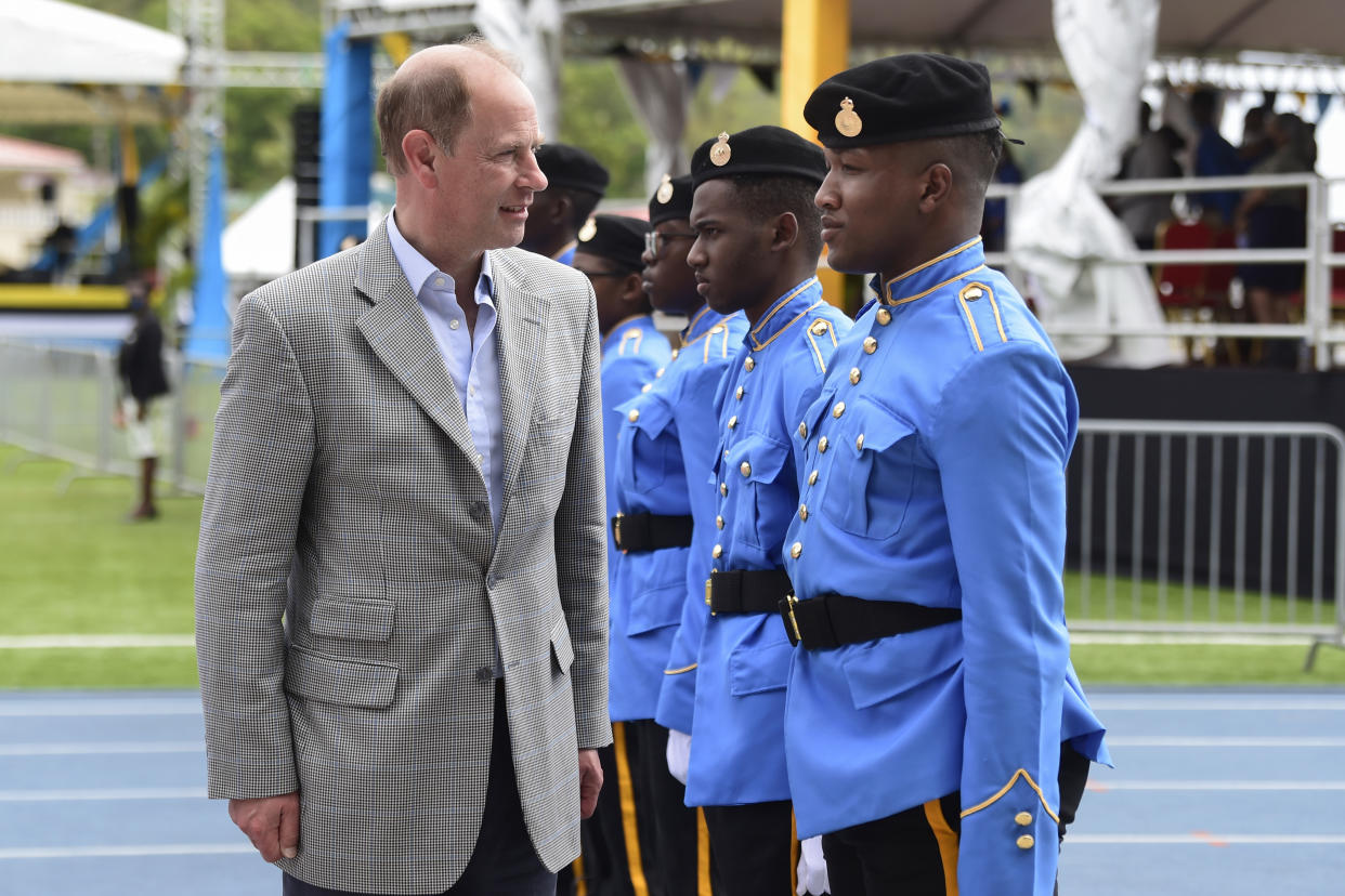 Prince Edward has visited the Caribbean as part of his Platinum Jubilee tour. 
(Getty)