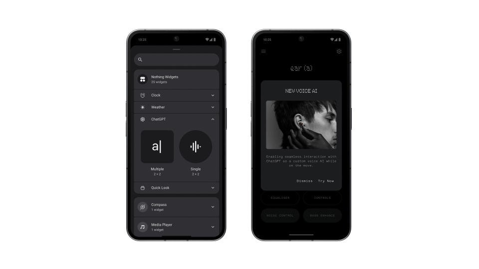 Nothing Phone with ChatGPT widgets