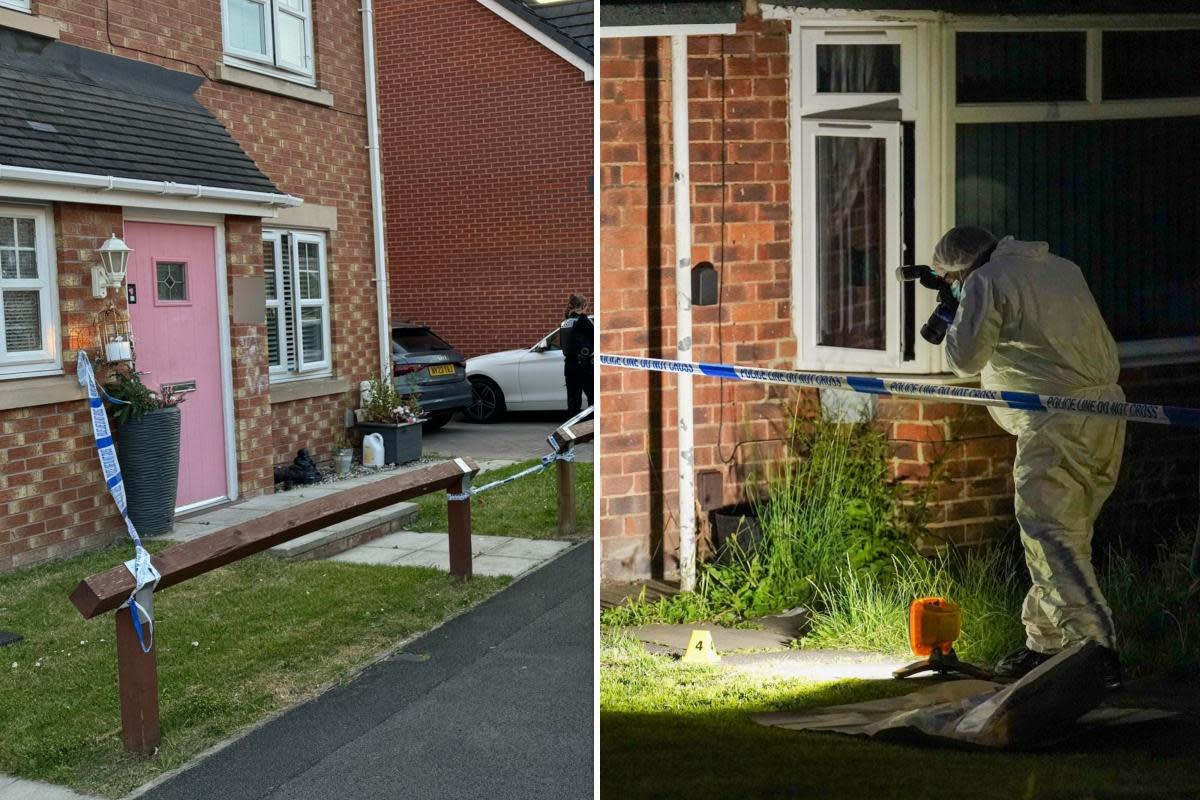 The scene in Thornaby (left) and in Stockton (right) <i>(Image: TERRY BLACKBURN)</i>