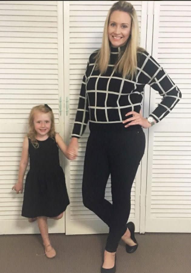 Bronwyn Brady is a mum of four from Brisbane who believes 'swaying' helped her to have her only daughter. Source: Supplied